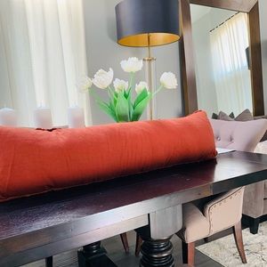 CASALUNA heavyweight linen lumbar pillow NWT